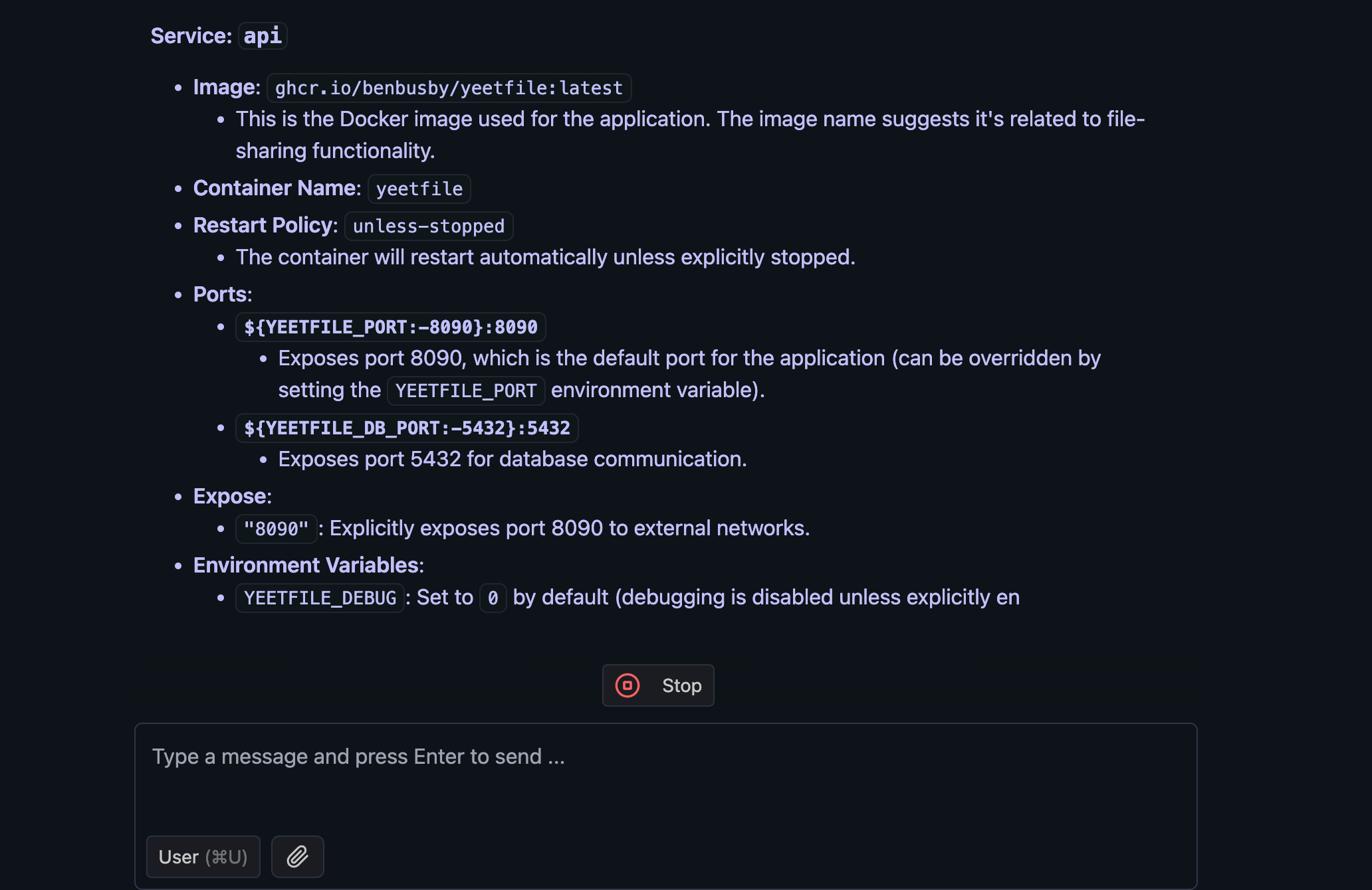 yaml analysis using deepseek