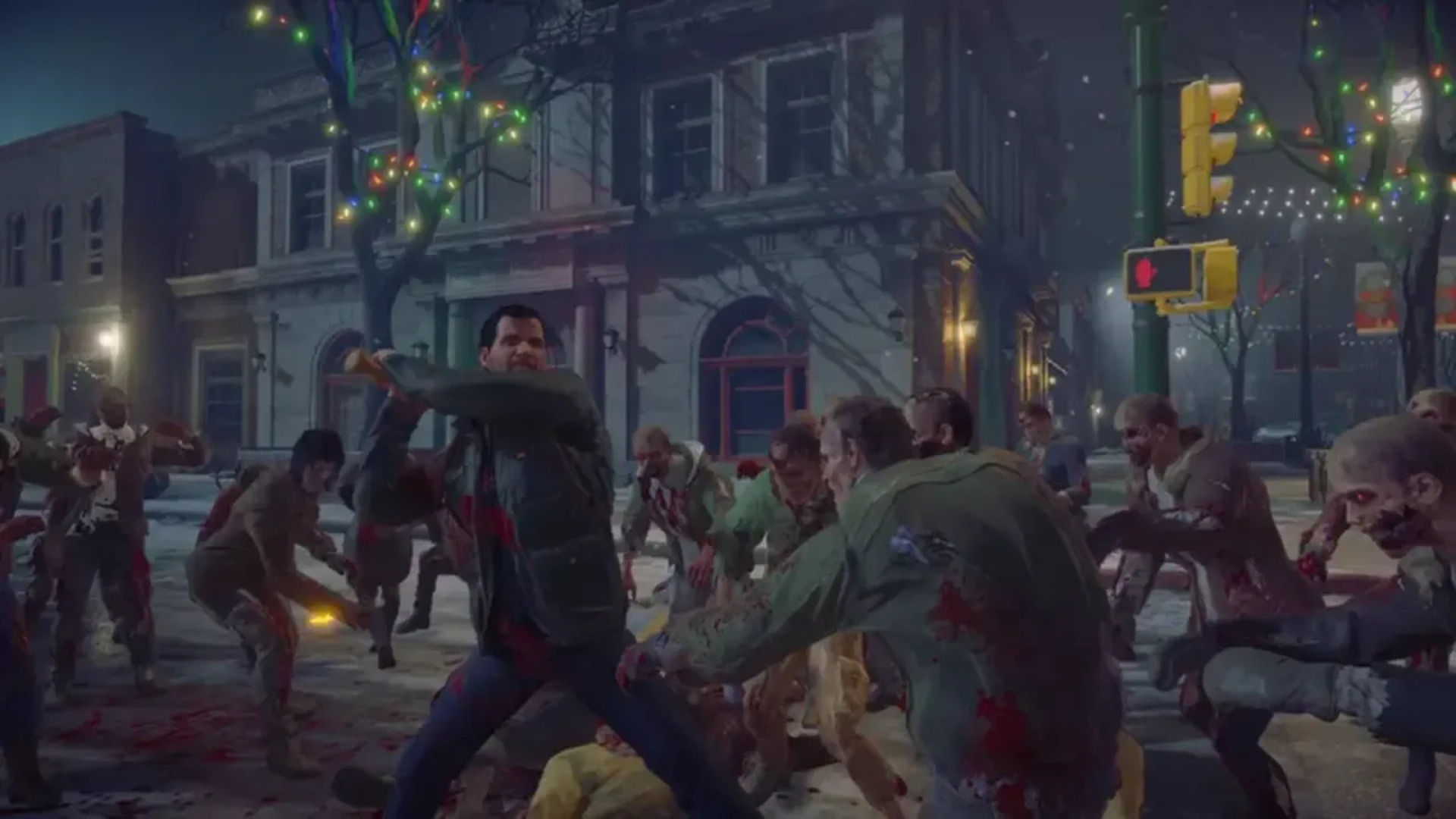 Frank fighting off zombies in Dead Rising 4