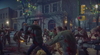 Frank fighting off zombies in Dead Rising 4