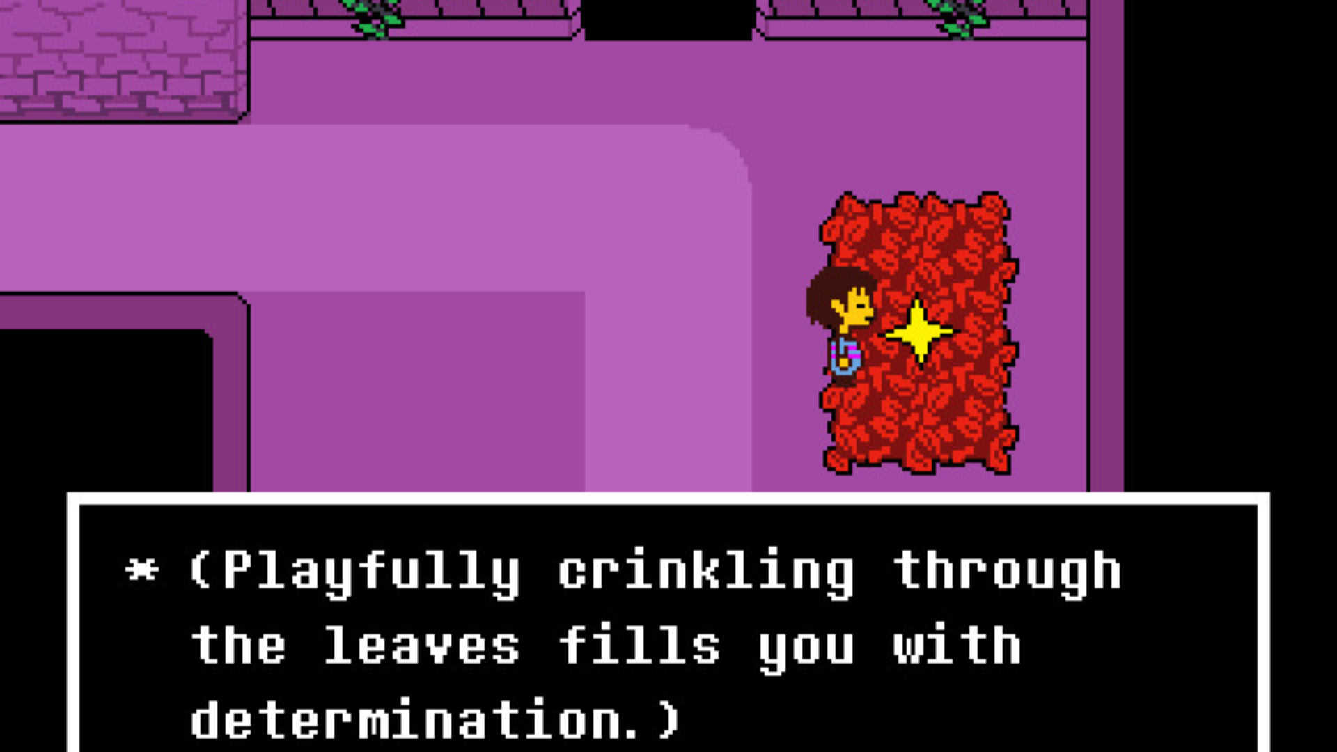Finding a star in Undertale