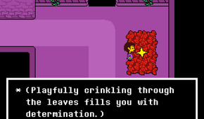 Finding a star in Undertale