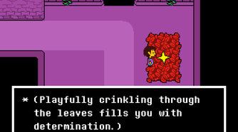 Finding a star in Undertale