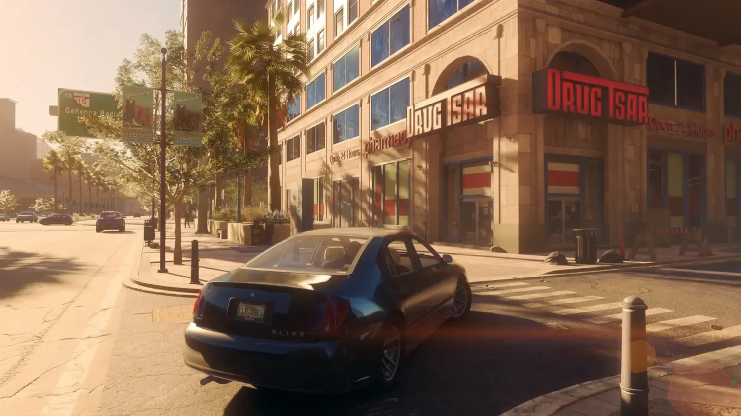 Driving a car in Saint's Row