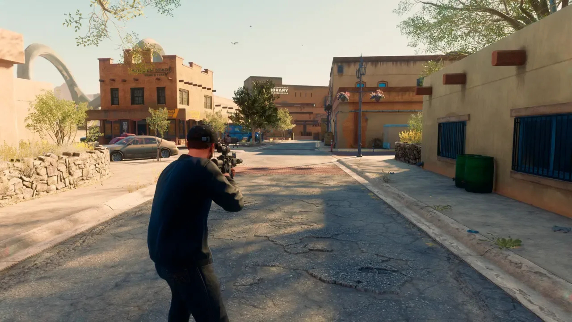 Using a gun in Saint's Row