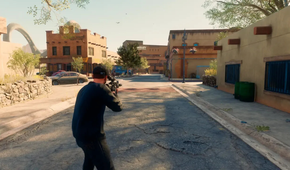 Using a gun in Saint's Row