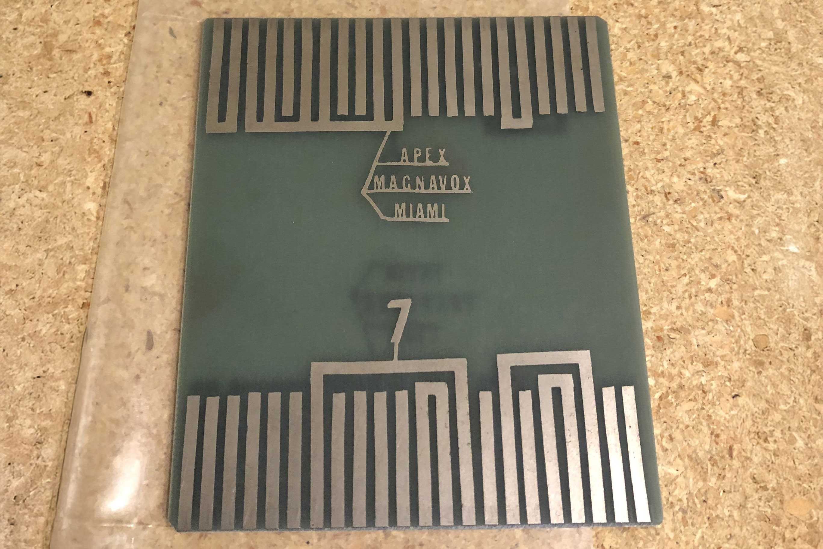 Magnavox Odyssey "blue-card" rare multi-card game