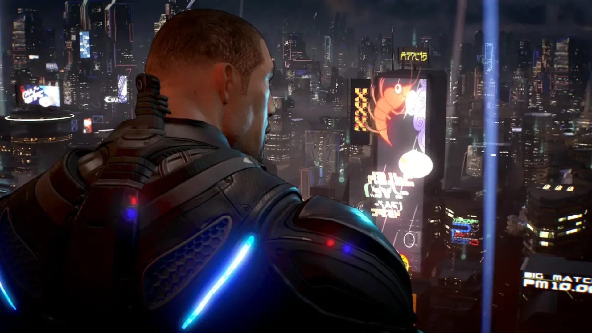 Crackdown 3 protagonist staring into the distance