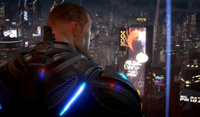 Crackdown 3 protagonist staring into the distance