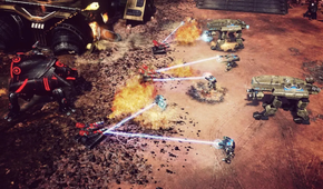An attack on a base