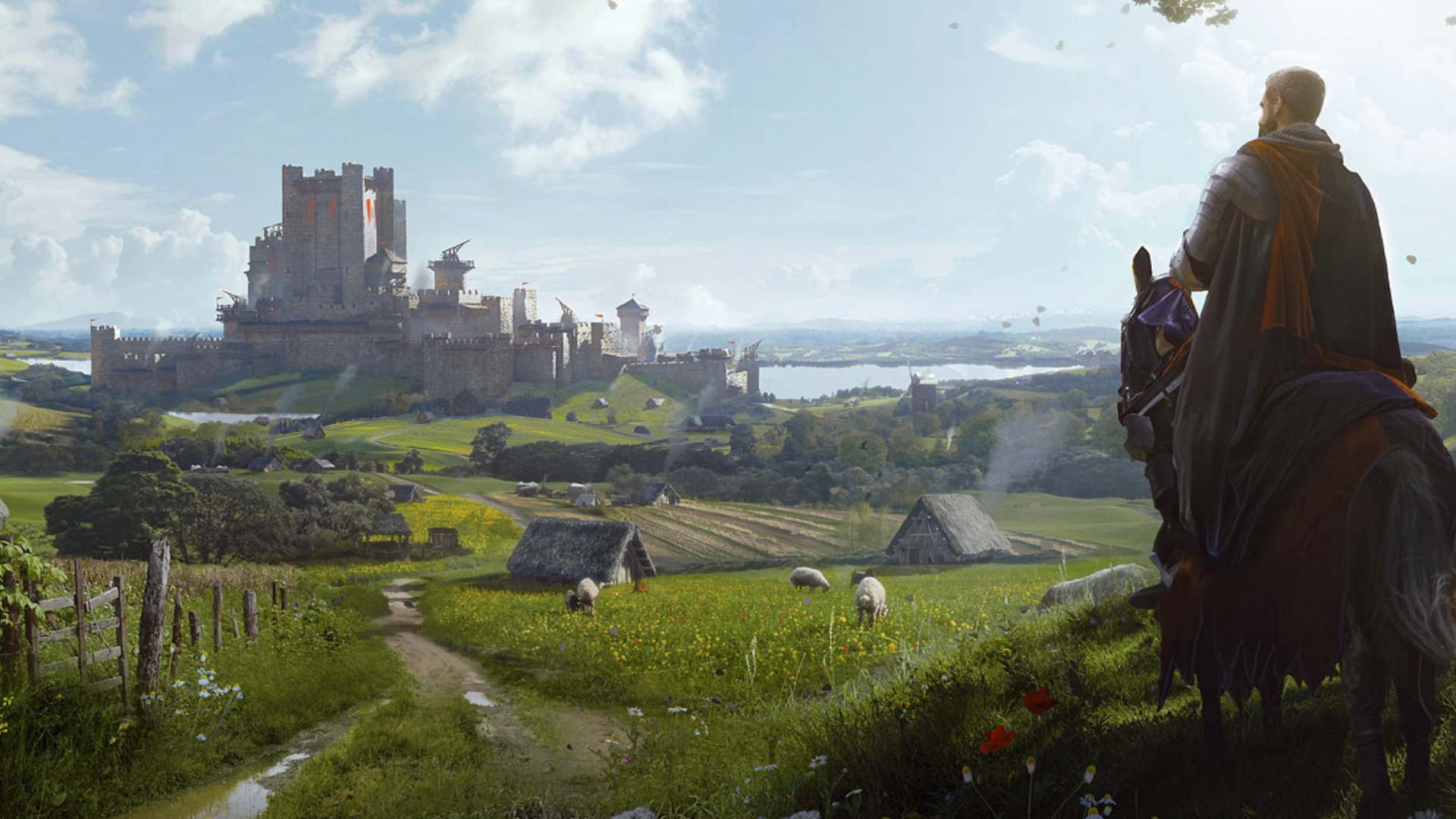 A man on a horse looking over his kingdom