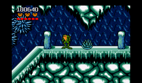 an underground level in Battletoads