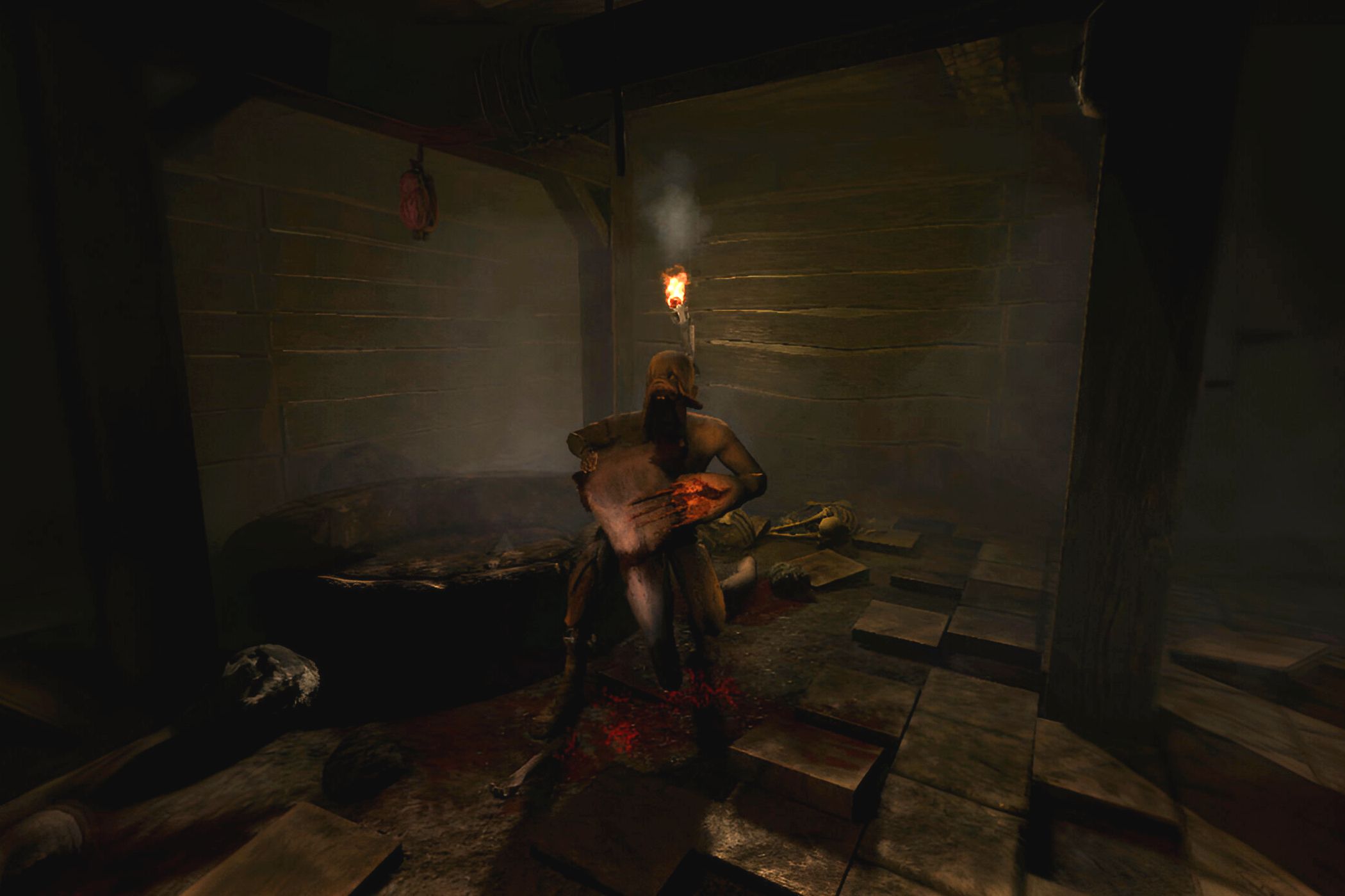 amnesia-dark-descent-servant-gruntA screenshot from the game Amnesia: The Dark Descent, showing a grotesque monster.