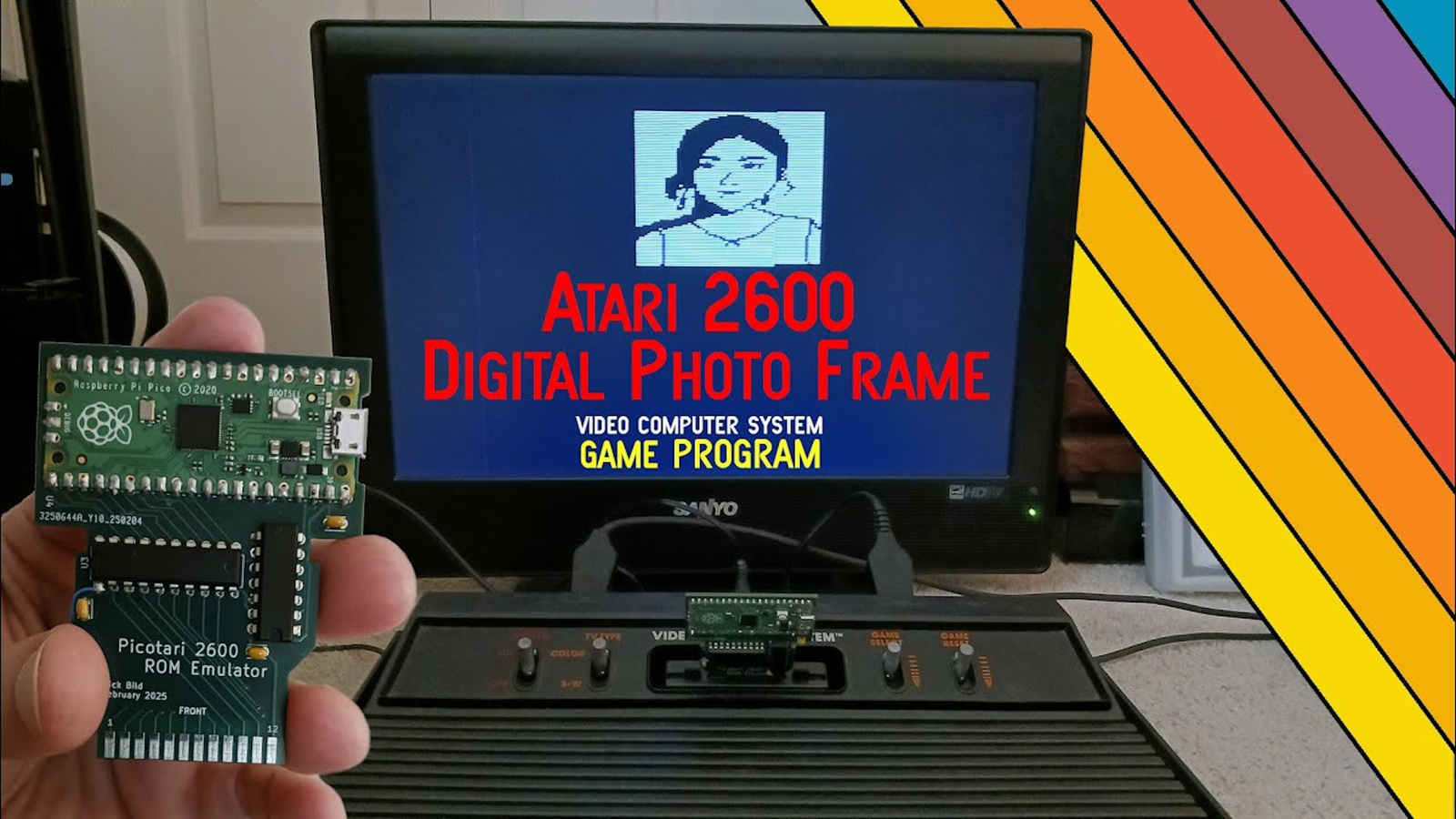 Atari 2600 Raspberry Pi This Raspberry Pi project turns an Atari 2600 into a retro photo frame