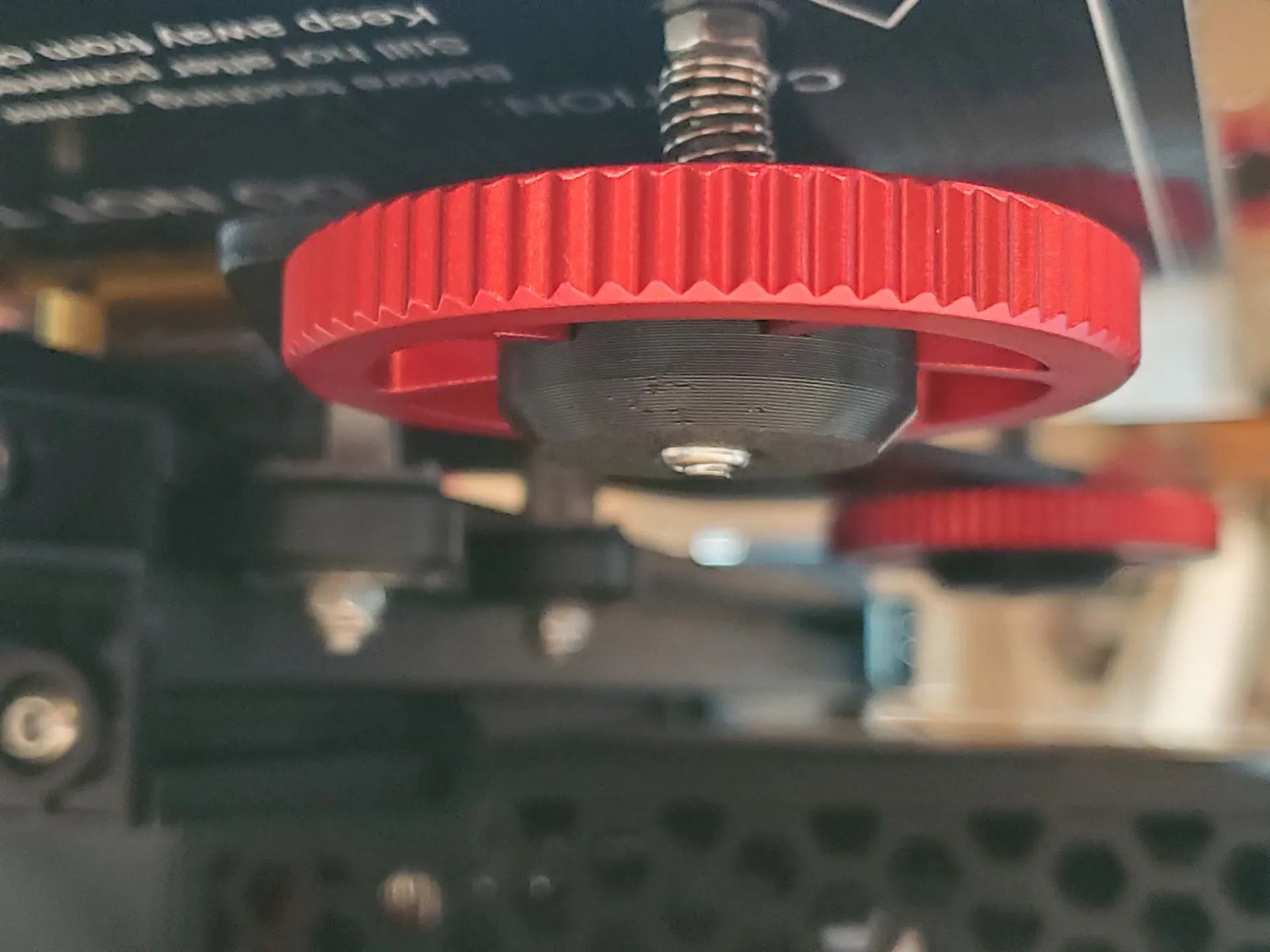 bed leveling knob lock nut adapter