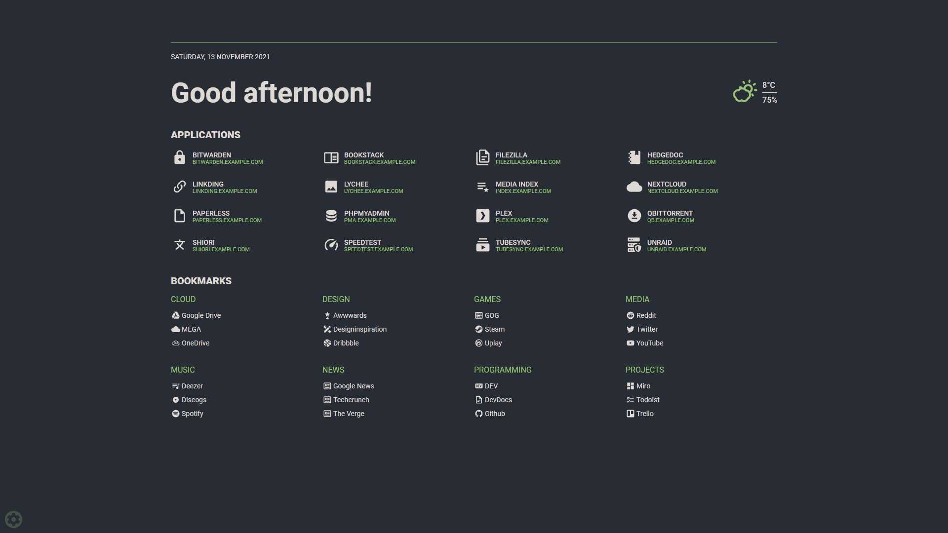 Home page of Flame