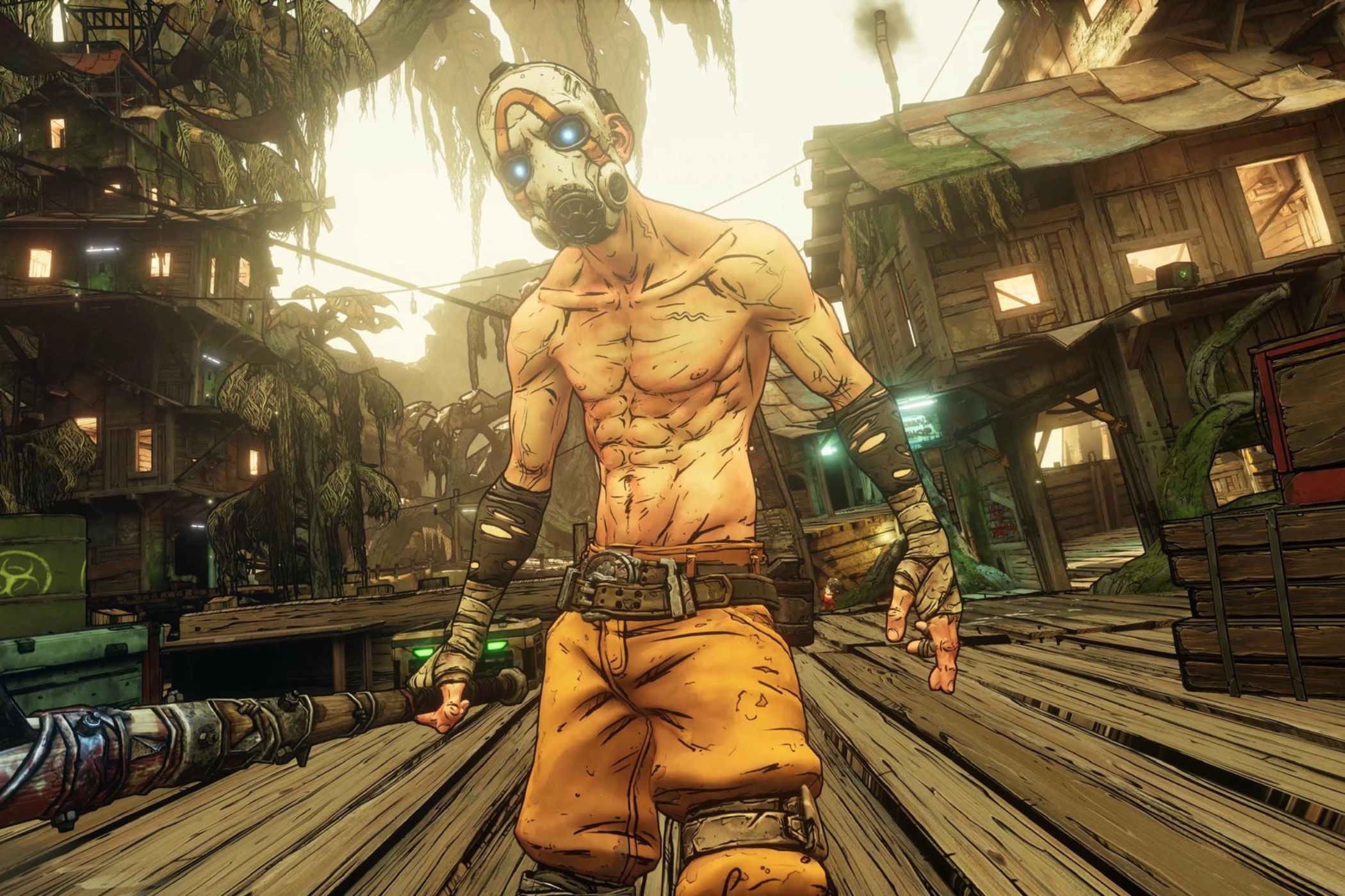 Borderlands 3 psycho standing in bayou