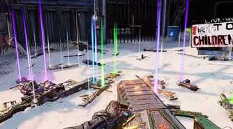 Borderlands 3 player shooting loot from gun