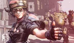 Borderlands 3 Moze giving thumbs up