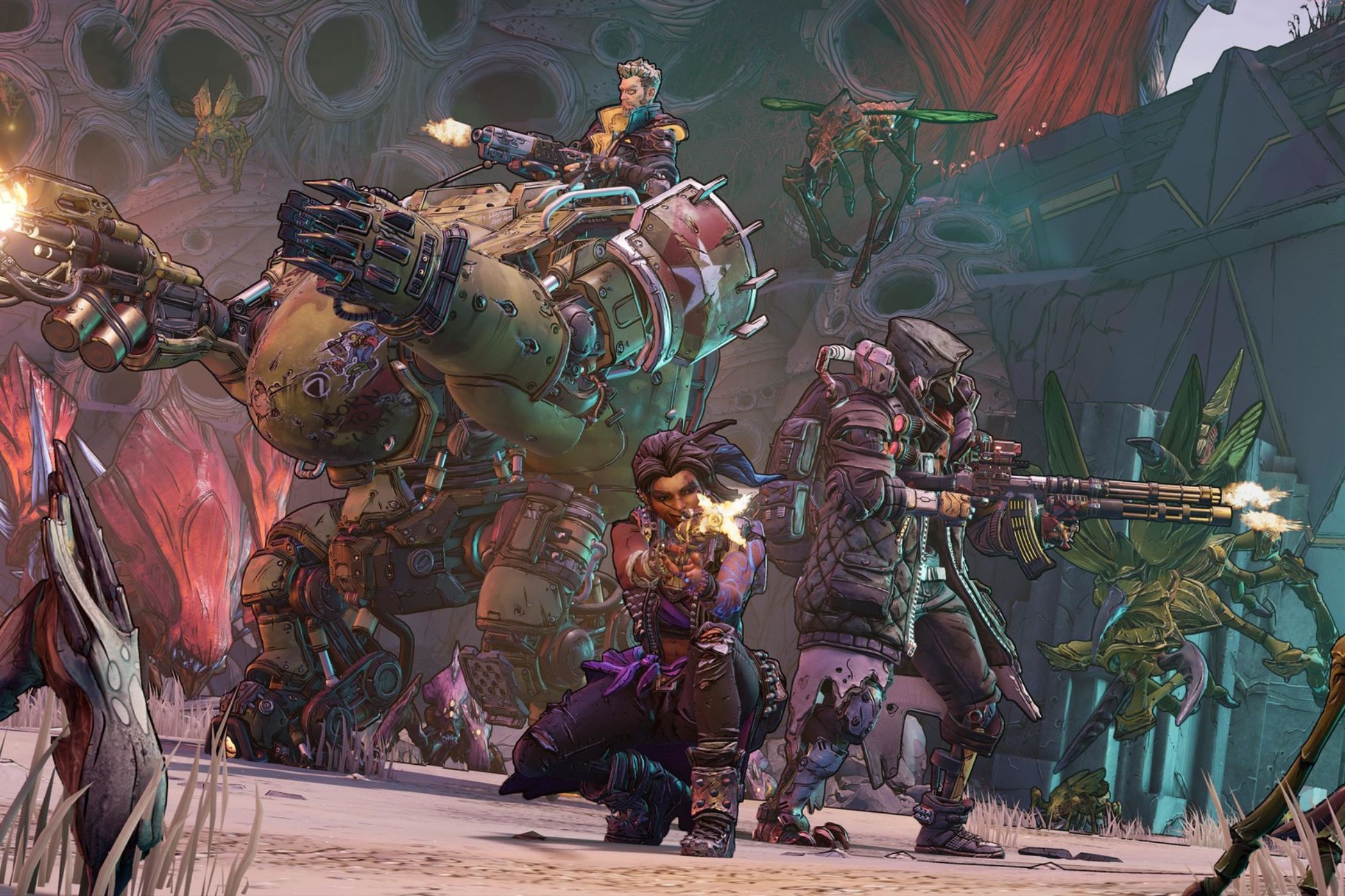 Borderlands 3 Vault Hunters grouped together