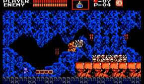 Going through level in Castlevania for the NES