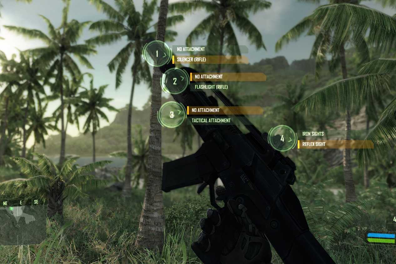 An image from the 2007 game Crysis.
