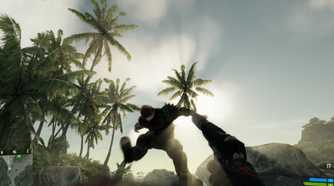 An image from the 2007 game Crysis.
