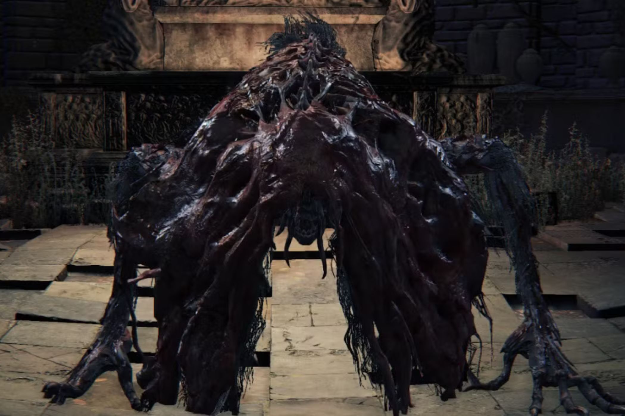 Bloodborne Blood Starved Beast prepared to pounce