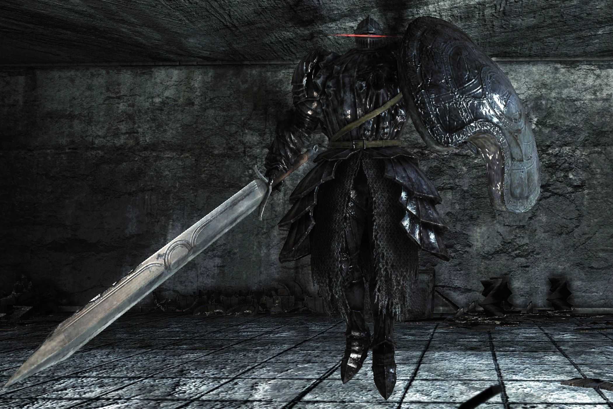 Dark Souls 2 Pursuer boss prepared in castle