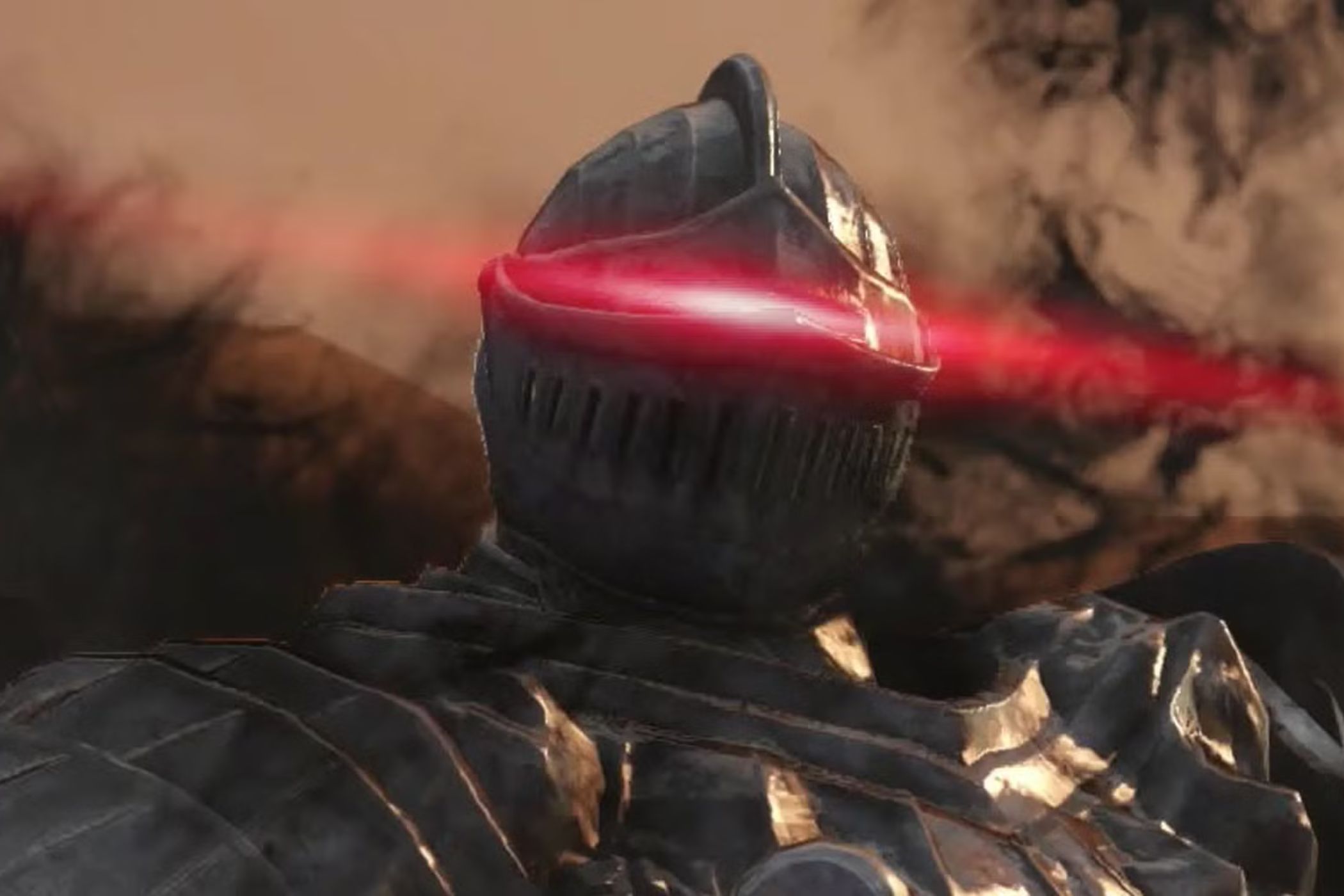 Dark Souls 2 Pursuer boss eyes glowing