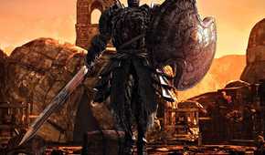 Dark Souls 2 Pursuer boss in ruins