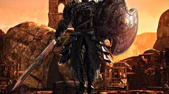 Dark Souls 2 Pursuer boss in ruins