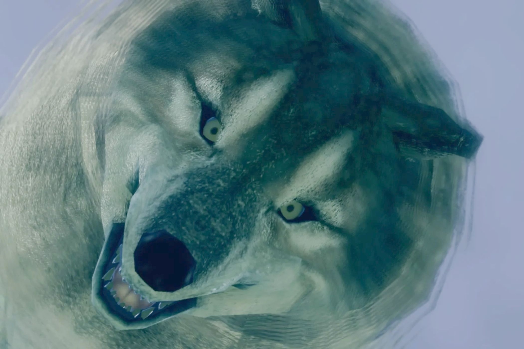 Dark Souls Great Grey Wolf Sif Staring