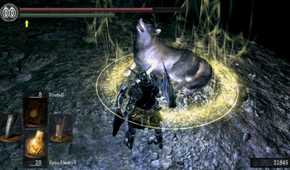 Dark Souls Sif trapped in magic circle