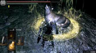 Dark Souls Sif trapped in magic circle
