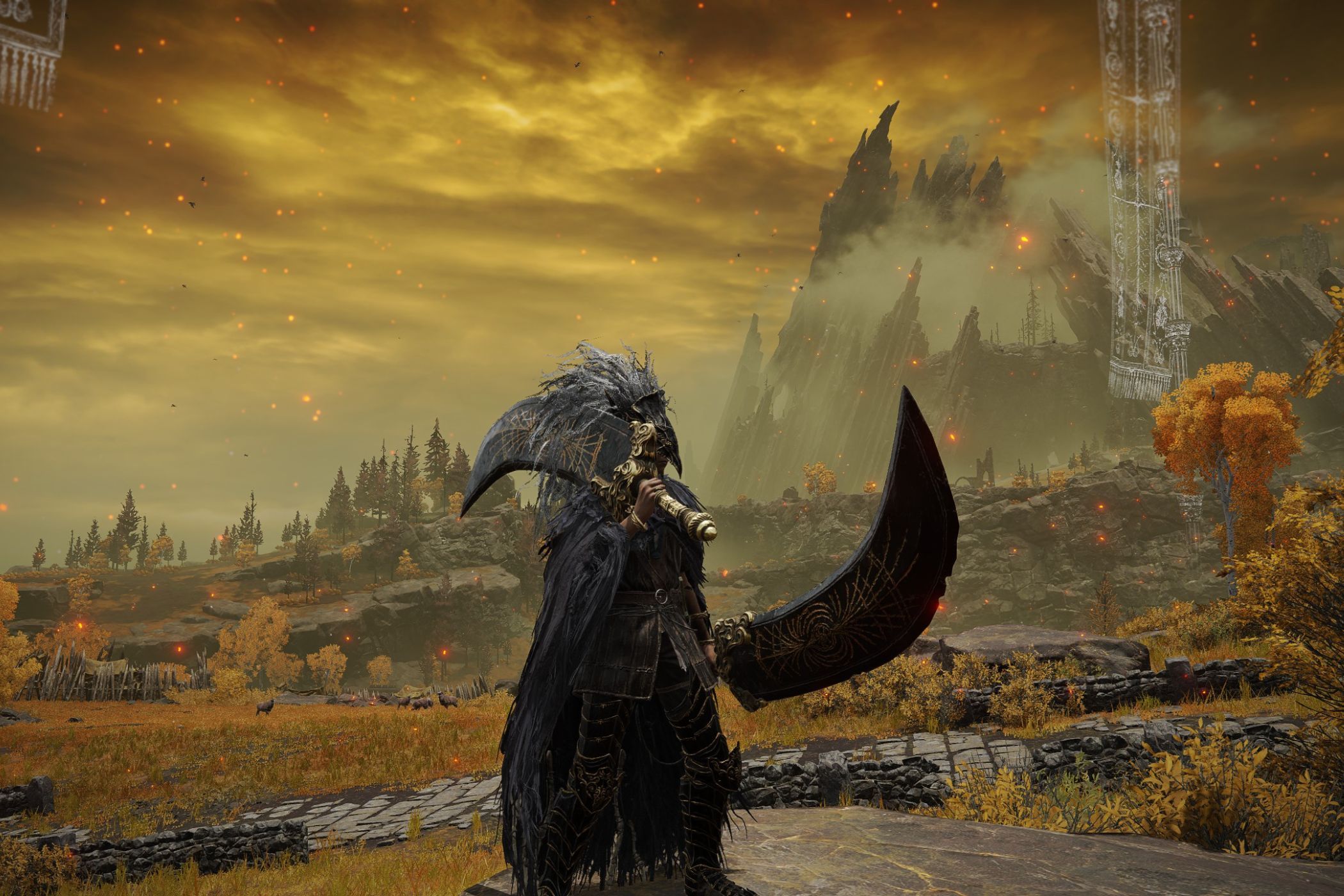 Elden Ring character using greatsword build