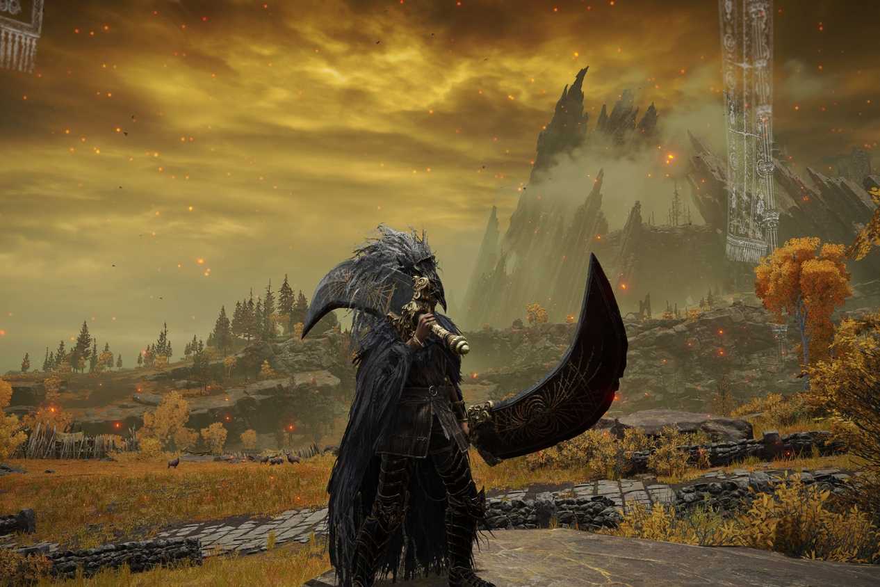 Elden Ring character using greatsword build