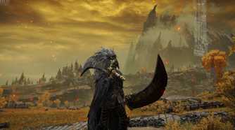 Elden Ring character using greatsword build