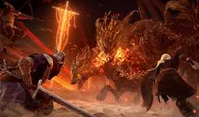 Elden RIng Nightreign players fighting cerberus boss