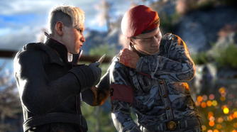 Far Cry 4- Pagan Min threatening a soldier