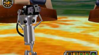 Chibi Robo carrying plug on head