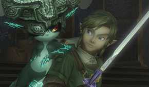 The Legend of Zelda Twilight Princess Midna and Link palling around