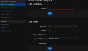 FreshRSS - add feed-1