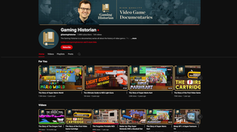 Gaming Historian YouTube Channel