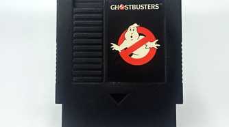 Gradiente Phantom System - Brazil NES clone - Ghostbusters cartridge (launch game)