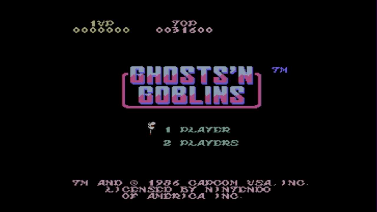 Ghosts 'n Goblins title screen