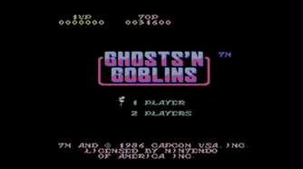 Ghosts 'n Goblins title screen