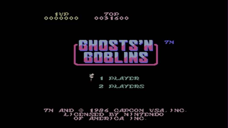 Ghosts 'n Goblins title screen