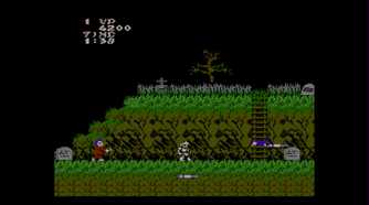 Throwing spears in Ghosts 'N Goblins