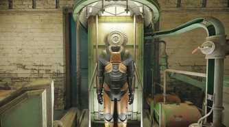 A suit in Half-Life 2 RTX.
