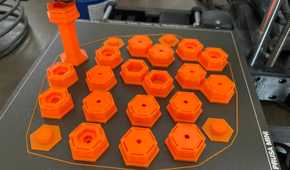 3D printed files of honeycomb storage wall